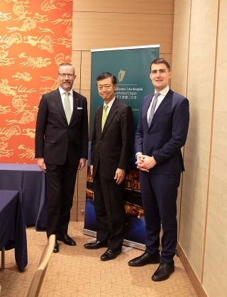 Ambassador Maruyama Meets Mr Jack Chambers TD, Minister of State for Transport, Environment, Climate and Communications, in Japan
