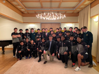 Ambassador Maruyama Hosts Reception on Occasion of U19 Japanese Rugby Team’s Ireland Tour