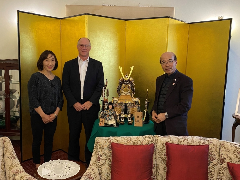 Exchanges with Former Kobe Steel Rugby Players